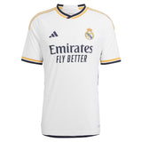 Real Madrid adidas Home Authentic Shirt 2023-24 with Modric 10 printing - Kit Captain