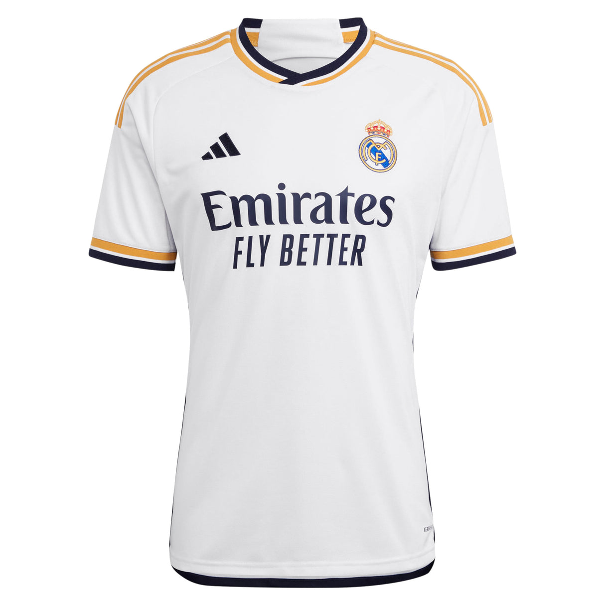 Real Madrid adidas Home Shirt 2023-24 with Valverde 15 printing - Kit Captain