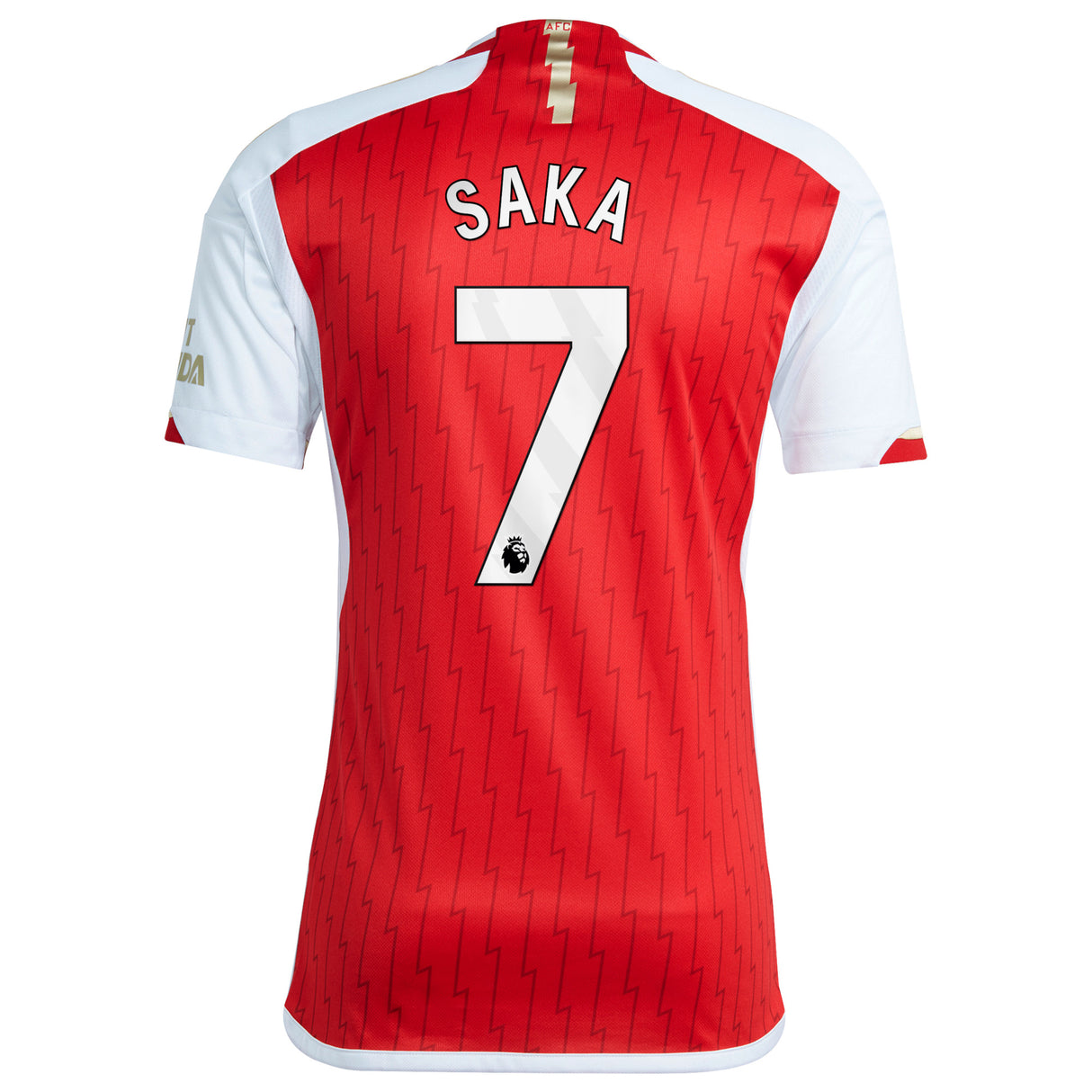 Arsenal adidas Home Shirt 2023-24 with Saka 7 printing - Kit Captain