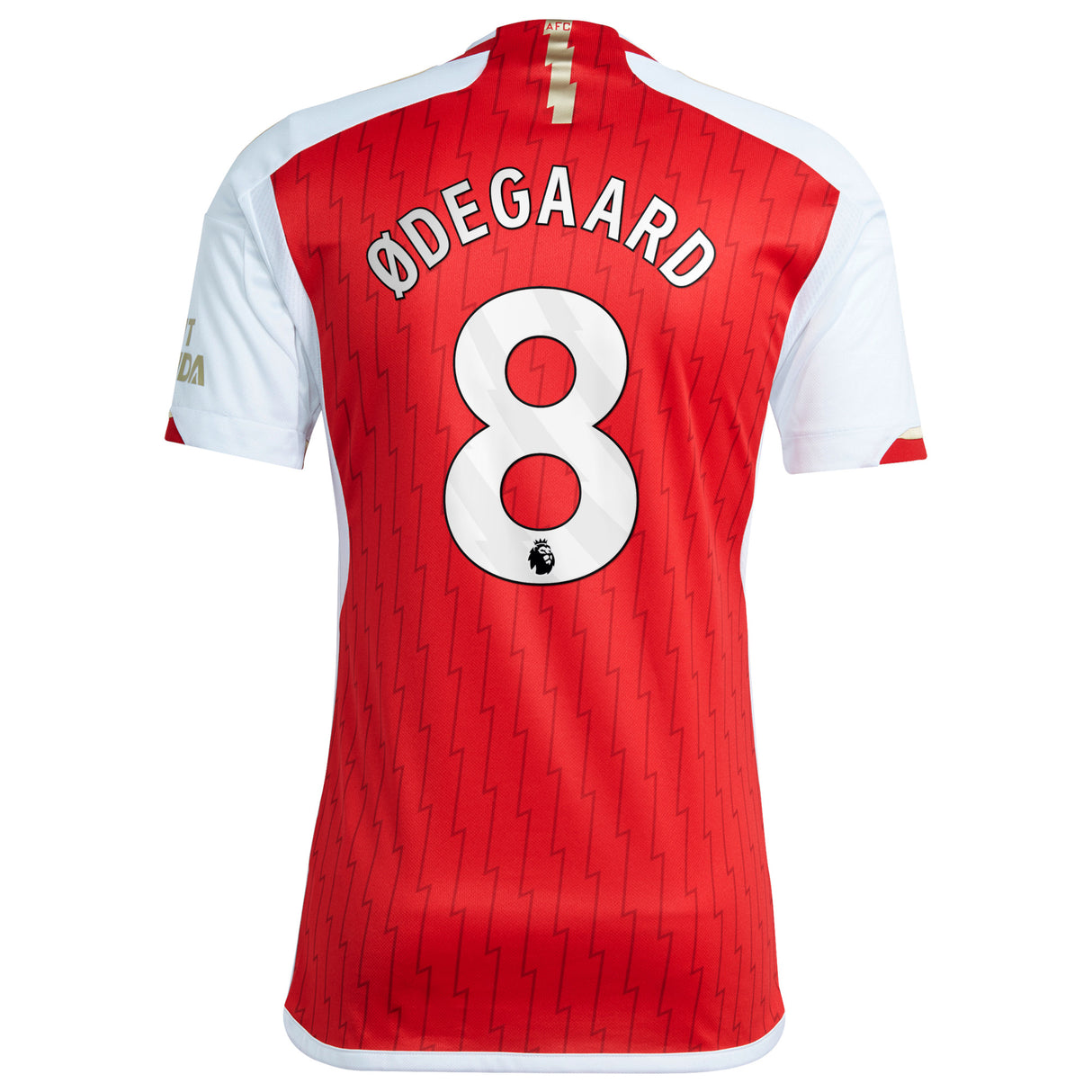 Arsenal adidas Home Shirt 2023-24 with í˜degaard 8 printing - Kit Captain