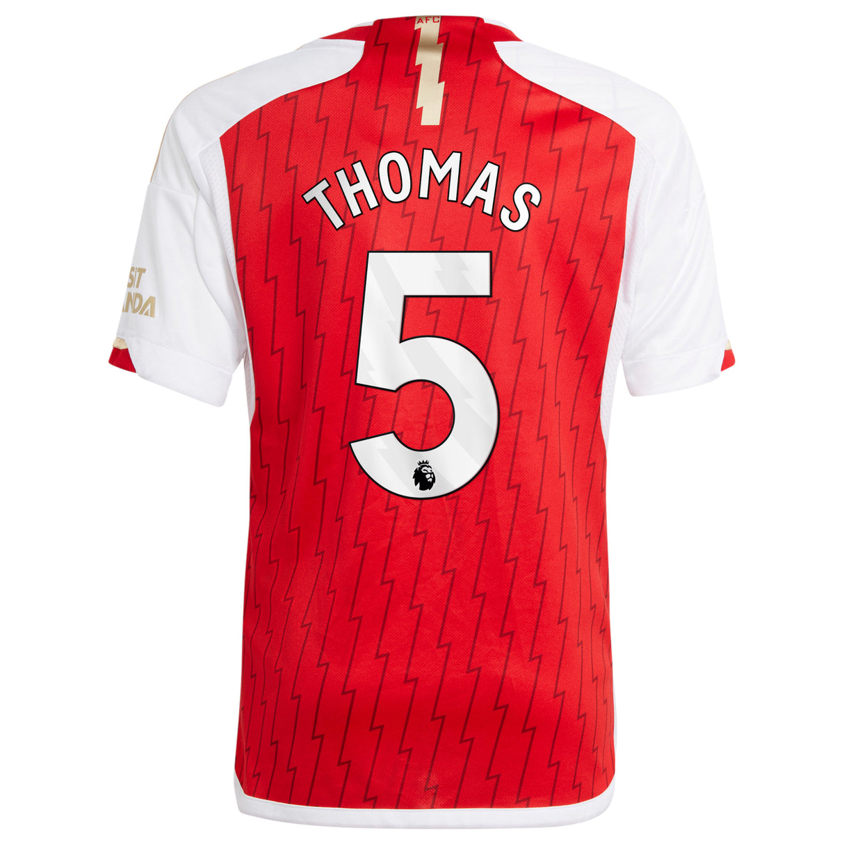 Arsenal adidas Home Shirt 2023-24 - Kids with Thomas 5 printing - Kit Captain