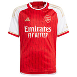 Arsenal adidas Home Shirt 2023-24 - Kids with Zinchenko 35 printing - Kit Captain