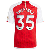 Arsenal adidas Home Shirt 2023-24 - Kids with Zinchenko 35 printing - Kit Captain