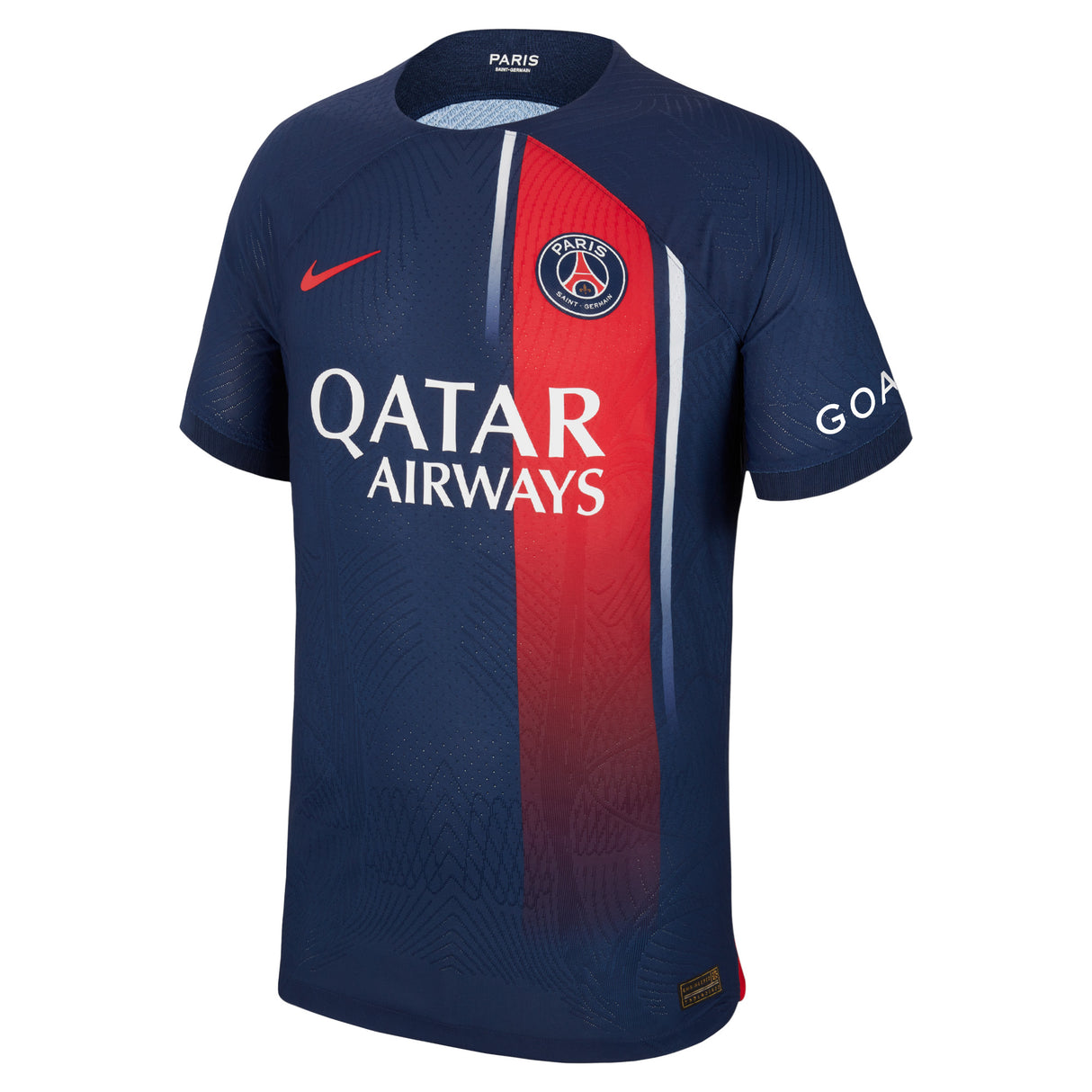 Paris Saint-Germain Nike Home Dri Fit Adv Match Shirt 2023-24 with N.Mendes 25 printing - Kit Captain