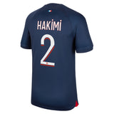 Paris Saint-Germain Nike Home Stadium Shirt 2023-24 with Hakimi 2 printing - Kit Captain