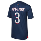 Paris Saint-Germain Nike Home Stadium Shirt 2023-24 - Kids with Kimpembe 3 printing - Kit Captain