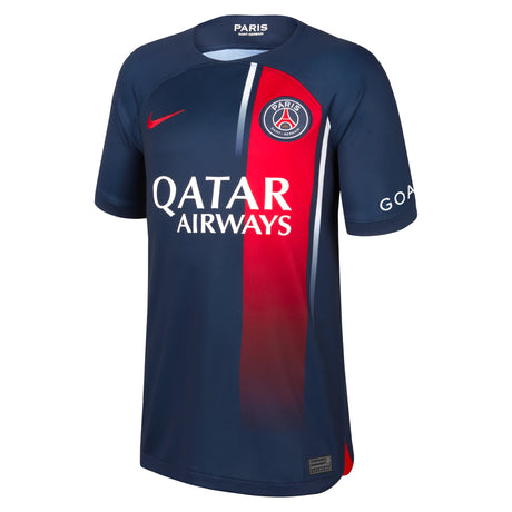 Paris Saint-Germain Nike Home Stadium Shirt 2023-24 - Kids with Marquinhos 5 printing - Kit Captain