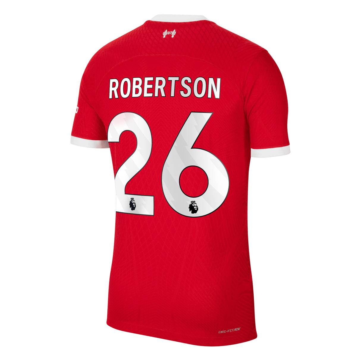 Liverpool Nike Home Dri Fit Adv Match Shirt - 2023-24 with Robertson 26 printing - Kit Captain