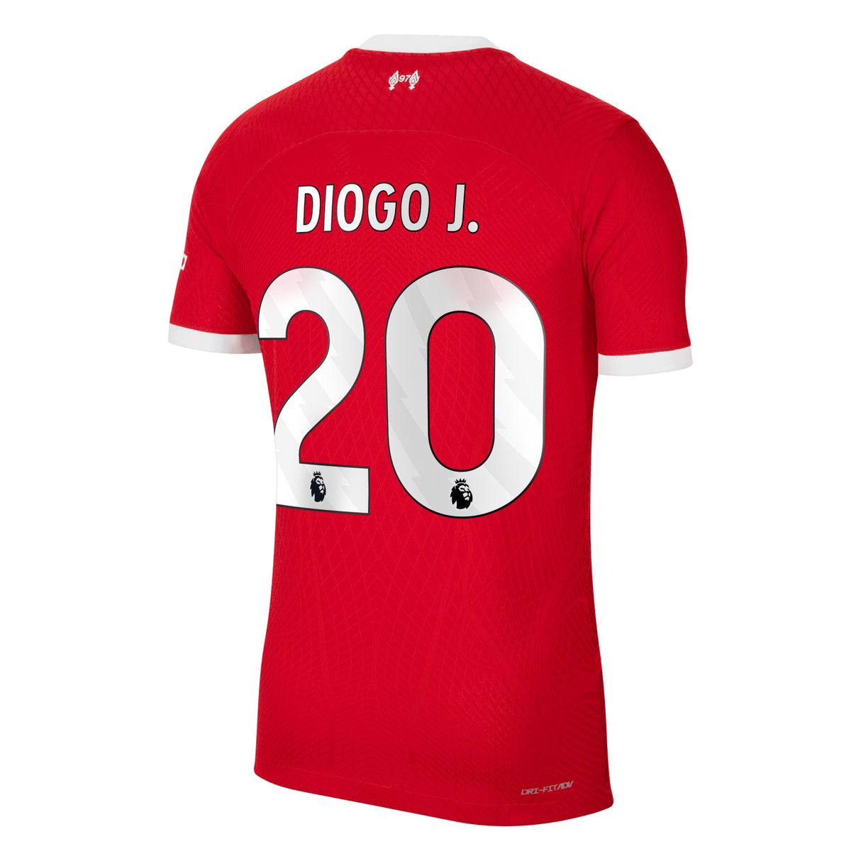 Liverpool Nike Home Dri Fit Adv Match Shirt - 2023-24 with Diogo J. 20 printing - Kit Captain