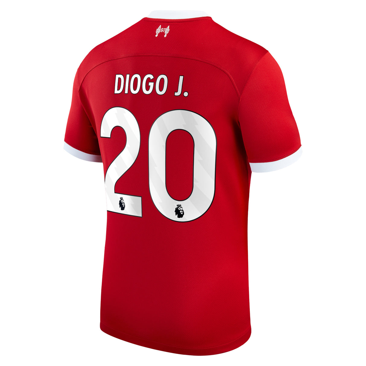 Liverpool Nike Home Stadium Shirt - 2023-24 with Diogo J. 20 printing - Kit Captain