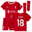 Liverpool Nike Home Stadium Kit - 2023-24 - Infant with Gakpo 18 printing - Kit Captain