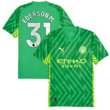 Manchester City Puma Goalkeeper Shirt 2023-24 with Ederson M. 31 printing - Kit Captain