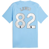 Manchester City Puma Home Authentic Shirt 2023-24 with Lewis 82 printing - Kit Captain