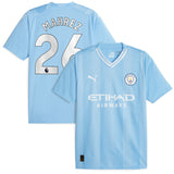 Manchester City Puma Home Shirt 2023-24 with Mahrez 26 printing - Kit Captain