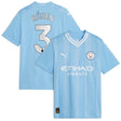 Manchester City Puma Home Shirt 2023-24 - Kids with Rúben 3 printing - Kit Captain