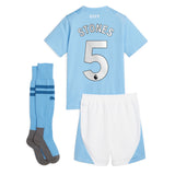 Manchester City Puma Home Minikit 2023-24 with Stones 5 printing - Kit Captain