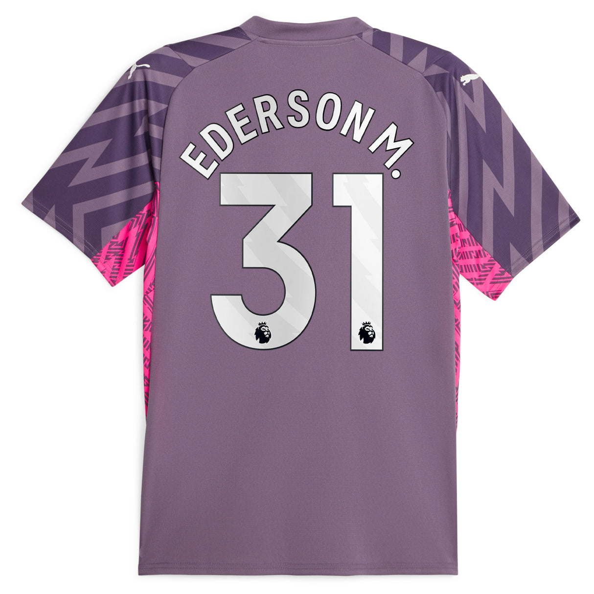 Manchester City Puma Goalkeeper Shirt 2023-24 with Ederson M. 31 printing - Kit Captain