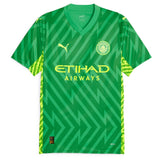 Manchester City Puma Goalkeeper Shirt 2023-24 with Champions of Europe 23 printing - Kit Captain