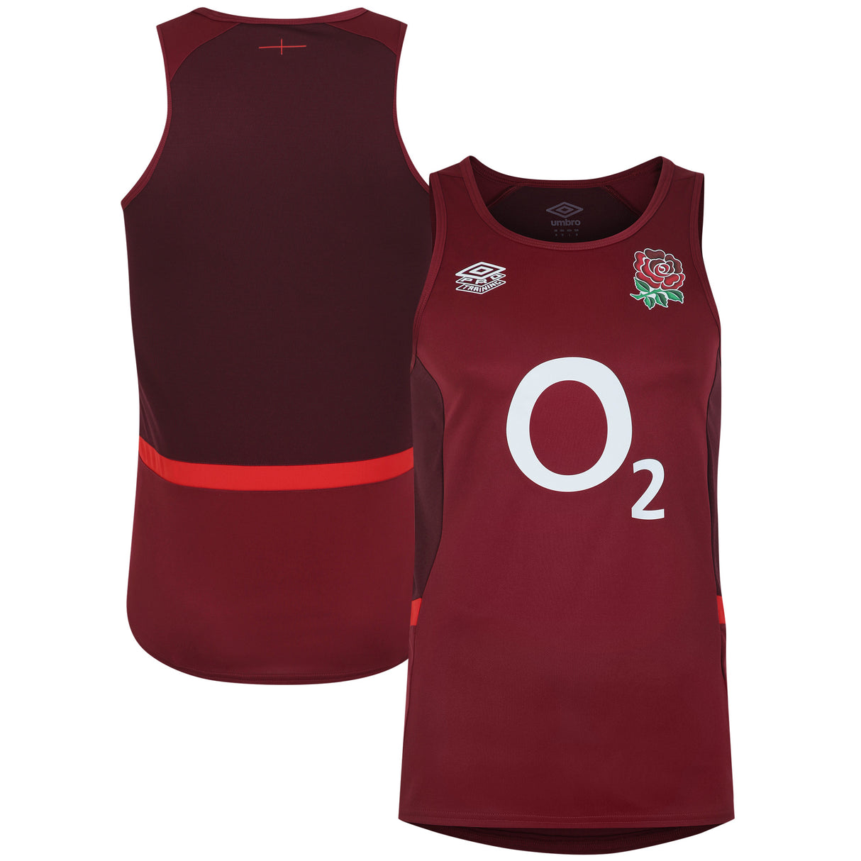 England Rugby Gym Vest - Red - Kit Captain