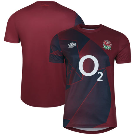 England Rugby Warm Up Jersey - Red - Junior - Kit Captain