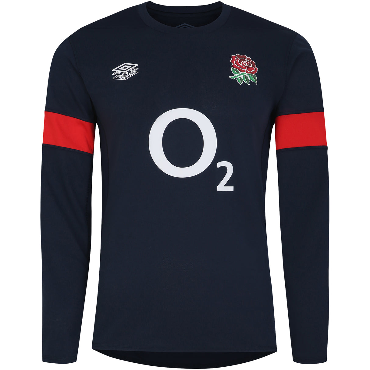 England Rugby Relaxed Long Sleeve Training Jersey - Navy - Mens - Kit Captain