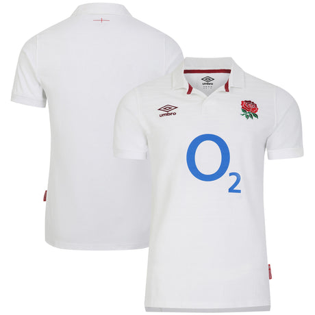 England Rugby Home Classic Jersey 2023/24 - White - Mens - Kit Captain