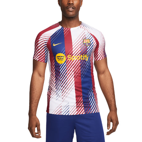 Barcelona Nike Academy Pro Short Sleeve Top - White - Kit Captain