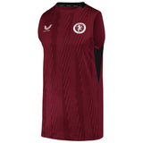 Aston Villa Castore Players Training Vest - Claret - Kit Captain