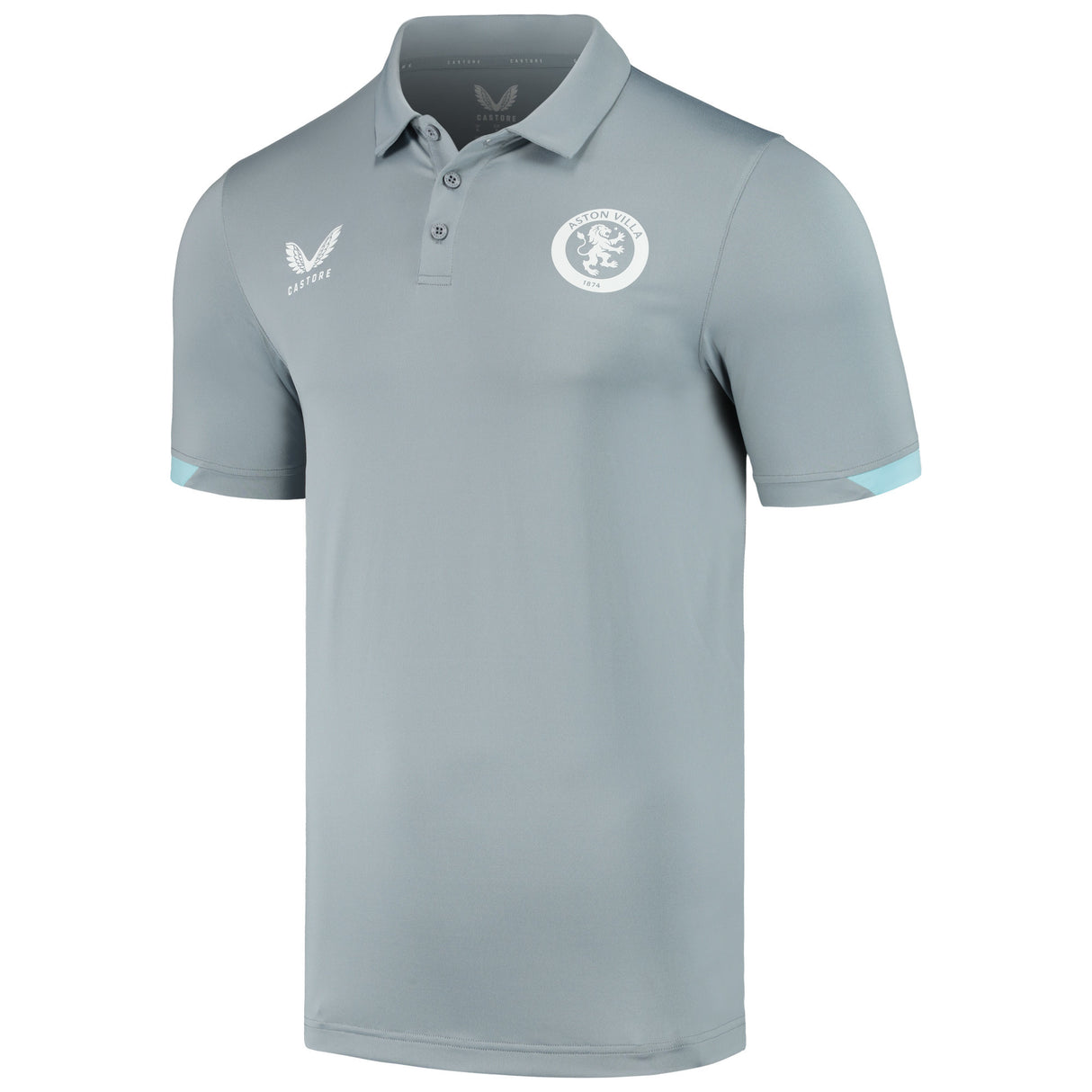 Aston Villa Castore Staff Travel Polo - Grey - Kids - Kit Captain