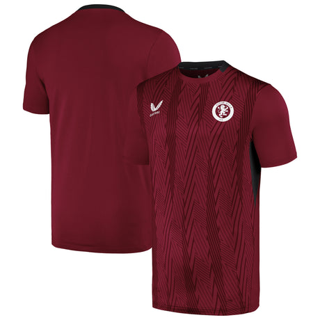 Aston Villa Castore Players Training Top - Claret - Kids - Kit Captain