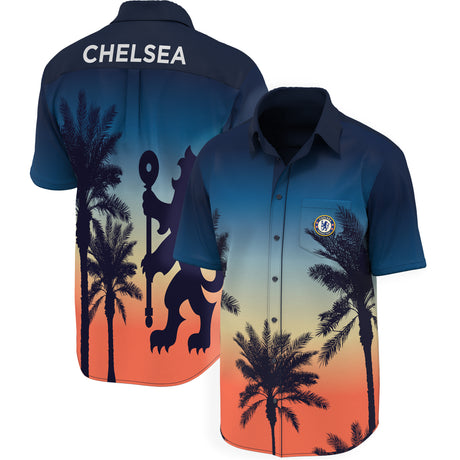 Chelsea Hawaiian Shirt - Blue - Kids - Kit Captain