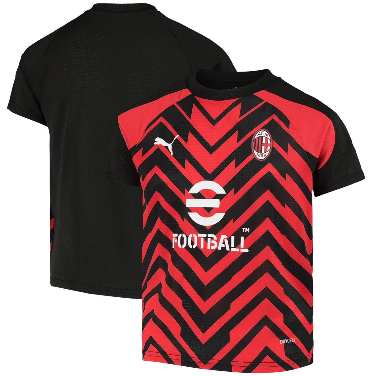 AC Milan Puma Prematch Jersey - Red - Kids - Kit Captain