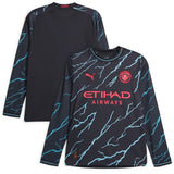 Manchester City Puma Third Shirt 2023-24 - Long Sleeve - Kids - Kit Captain