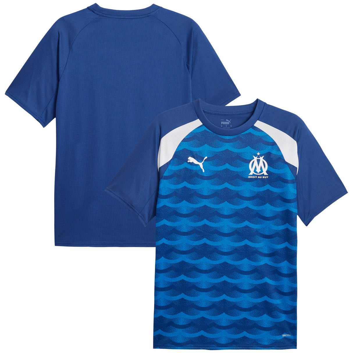 Olympique de Marseille Puma Pre Match Jersey - Royal Blue - Kit Captain