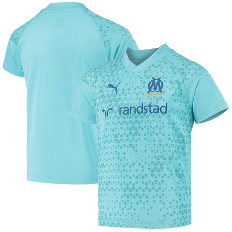 Olympique de Marseille Puma Training Jersey - Blue - Kids - Kit Captain