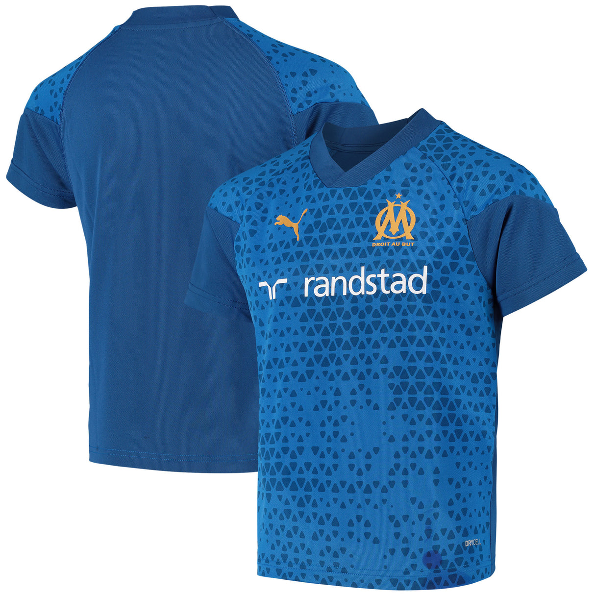 Olympique de Marseille Puma Training Jersey - Royal Blue - Kids - Kit Captain