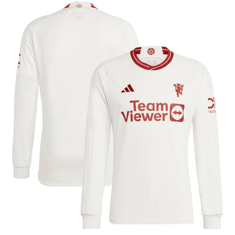 Manchester United adidas Third Shirt 2023-24 - Long Sleeve - Kit Captain