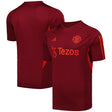 Manchester United adidas European Training Jersey - Burgundy - Kit Captain