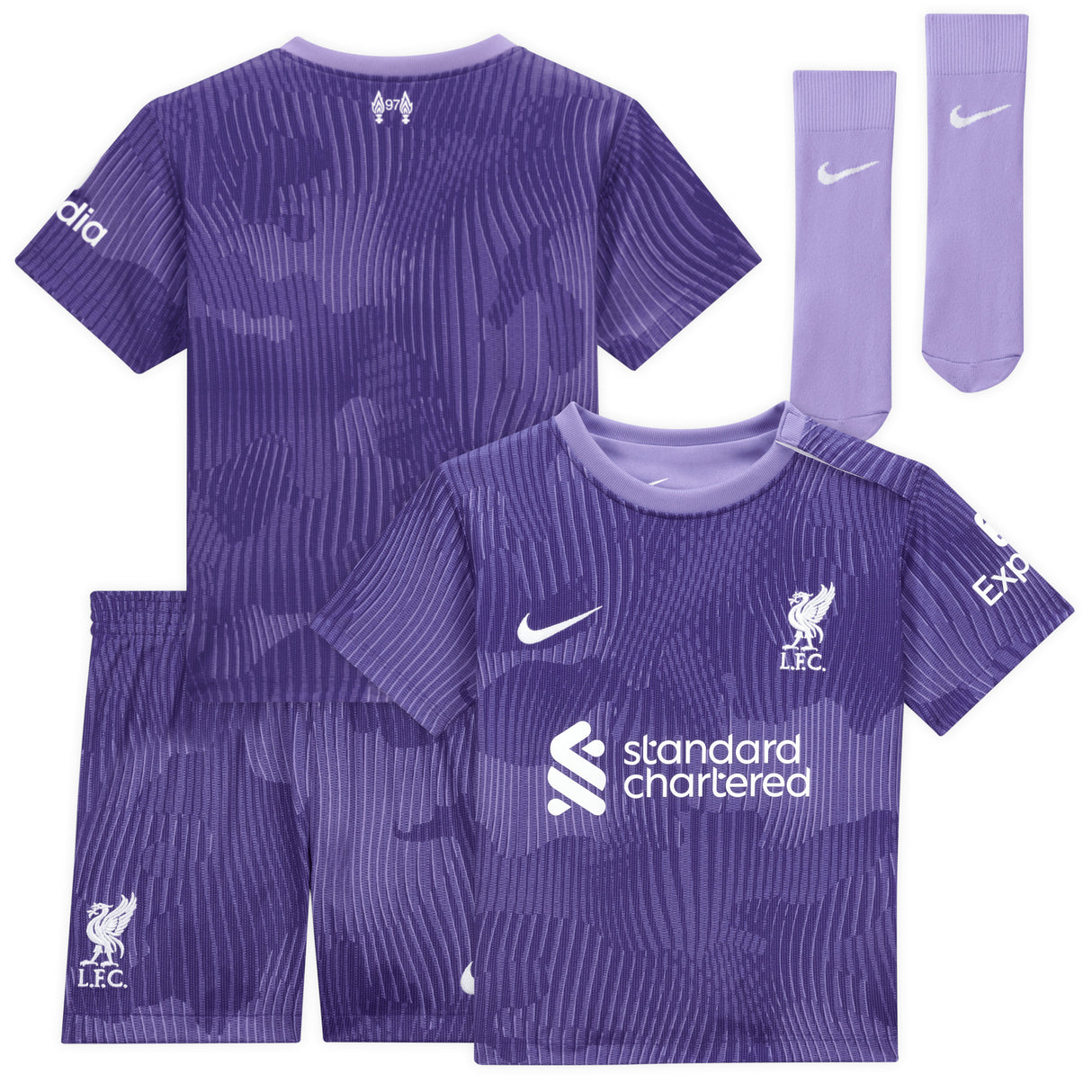 Liverpool Nike 3rd Stadium Mini Kit 2023-24 - Infant - Kit Captain