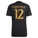 Real Madrid adidas Third Shirt 2023-24 with Camavinga 12 printing - Kit Captain