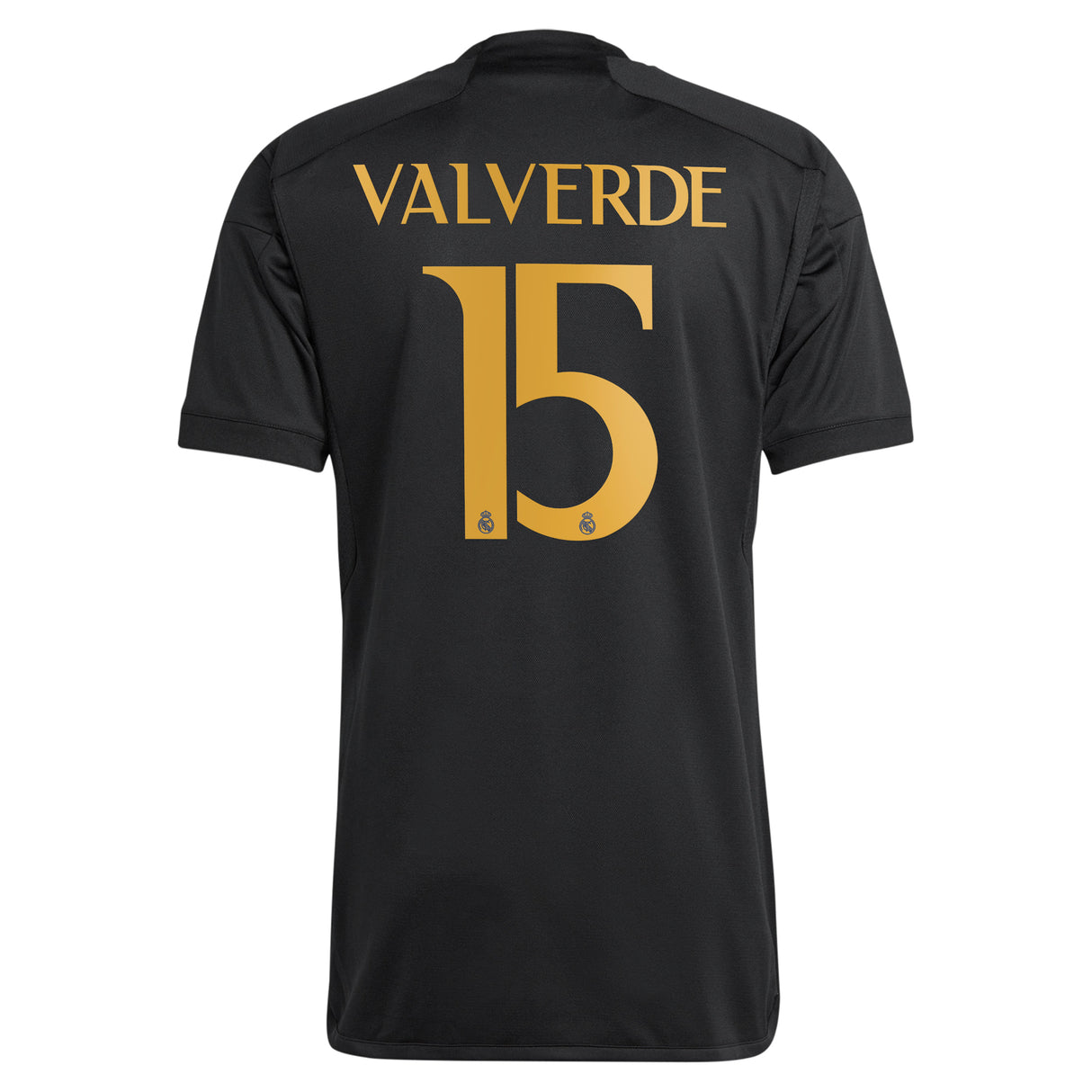 Real Madrid adidas Third Shirt 2023-24 with Valverde 15 printing - Kit Captain