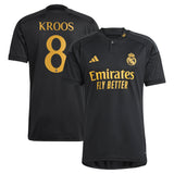 Real Madrid adidas Third Shirt 2023-24 with Kroos 8 printing - Kit Captain