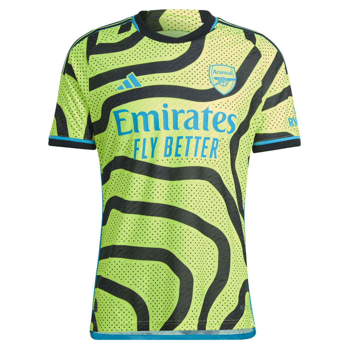 Arsenal adidas Away Authentic Shirt 2023-24 with Martinelli 11 printing - Kit Captain