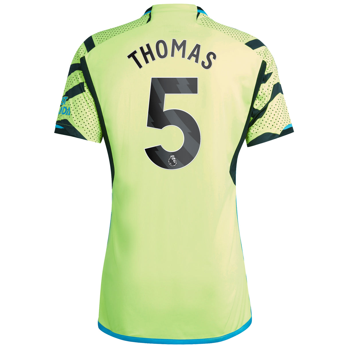 Arsenal adidas Away Shirt 2023-24 with Thomas 5 printing