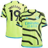 Arsenal adidas Away Shirt 2023-24 - Kids with Trossard 19 printing - Kit Captain