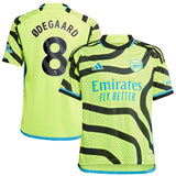 Arsenal adidas Away Shirt 2023-24 - Kids with í˜degaard 8 printing - Kit Captain