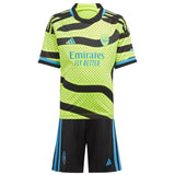 Arsenal adidas Away Minikit 2023-24 with Smith Rowe 10 printing - Kit Captain