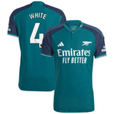 Arsenal adidas Third Authentic Shirt 2023-24 with White 4 printing - Kit Captain