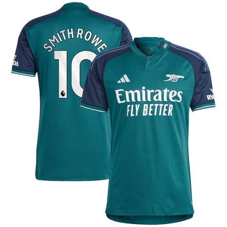 Arsenal adidas Third Shirt 2023-24 with Smith Rowe 10 printing - Kit Captain