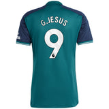 Arsenal adidas Third Shirt 2023-24 with G.Jesus 9 printing - Kit Captain